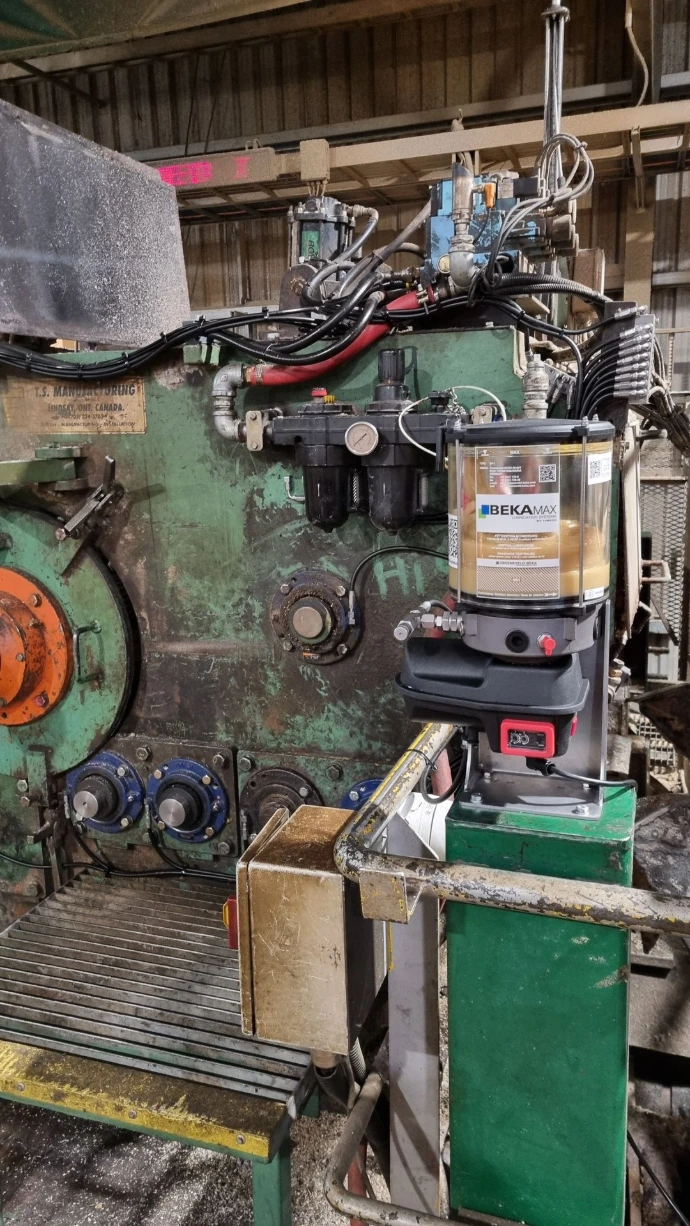 Production and processing machinery in manufacturing facility