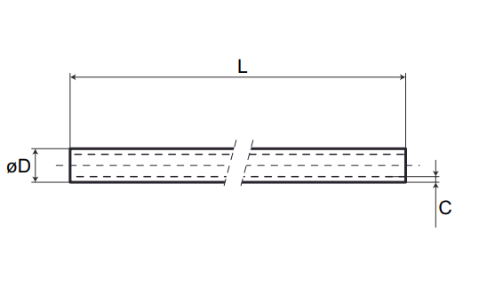 Steel Tube 8mm x 1.5mm 
