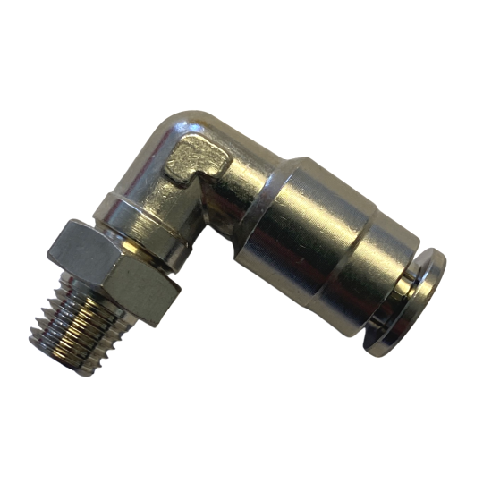 6mm x M8 Push-In Elbow 90°