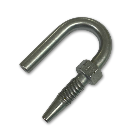 Hose Tail 180° Mild Steel - 8.6 (5/32") Hose