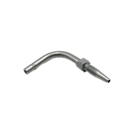 [A0209016] Hose Tail 90 Mild Steel - 8.6 (5/32") Hose Push-in